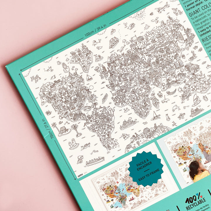 Atlas Giant Coloring Poster