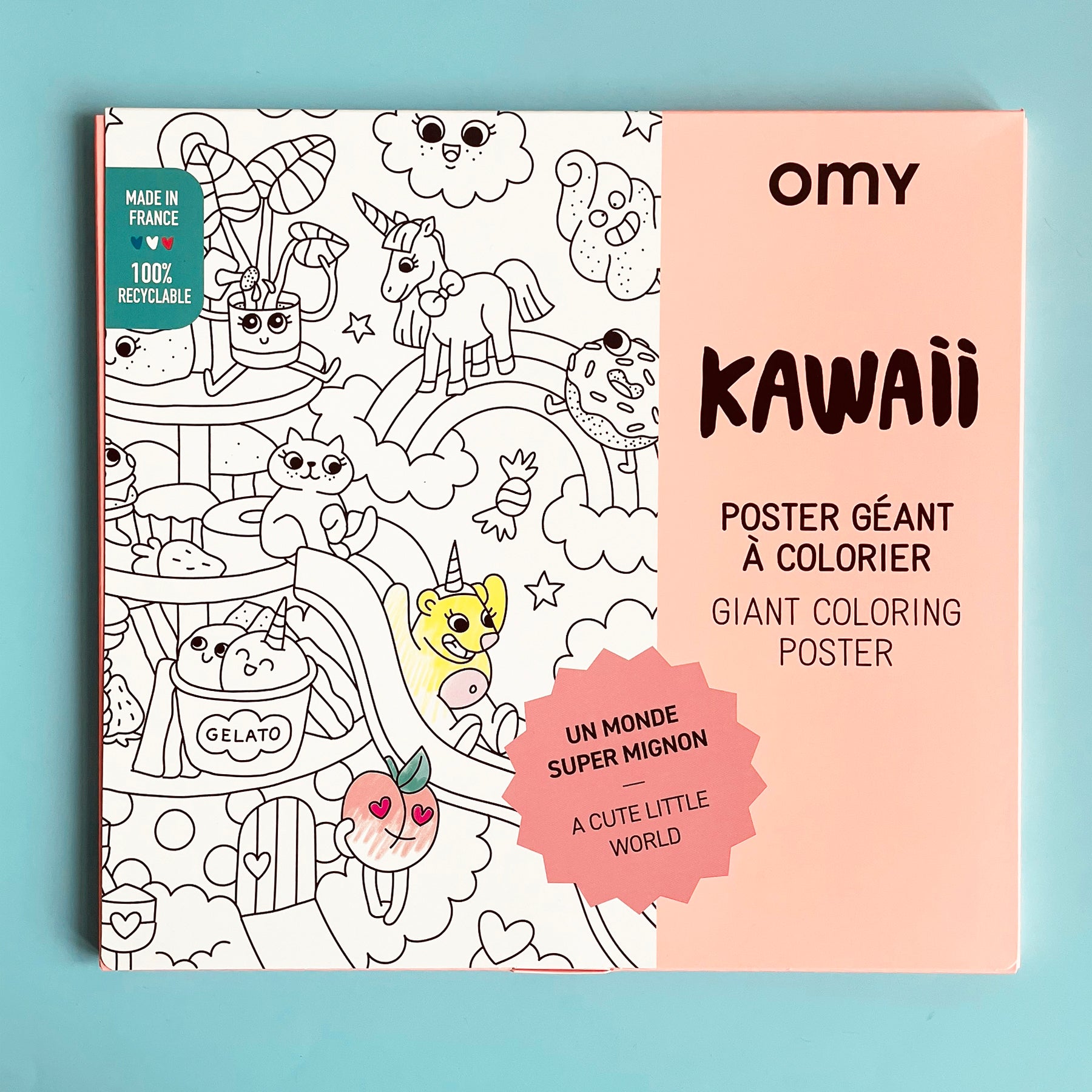Kawaii - Giant Coloring Poster