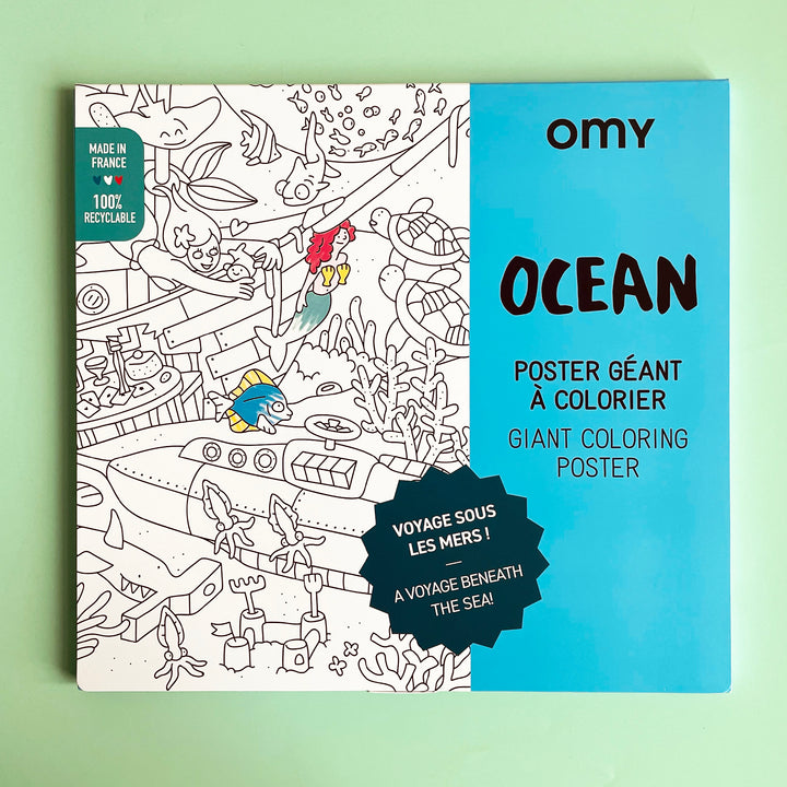 Ocean Giant Coloring Poster
