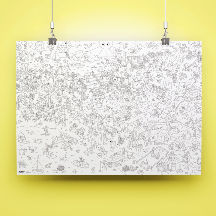 I Love Summer  Giant Coloring Poster