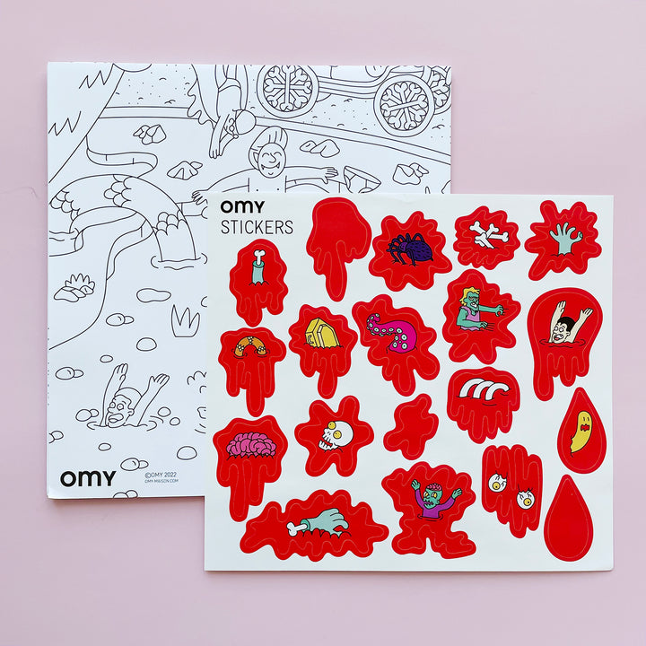 Vampire Giant Coloring Poster