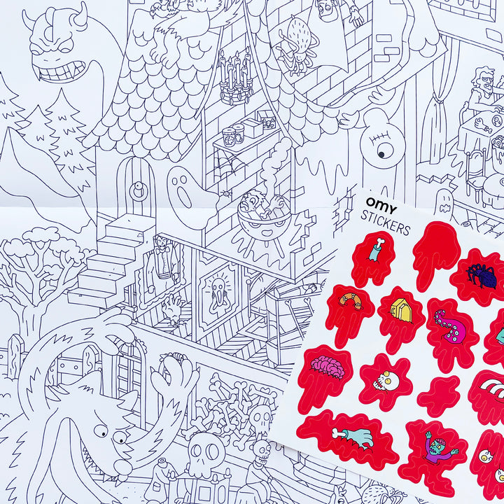 Vampire Giant Coloring Poster