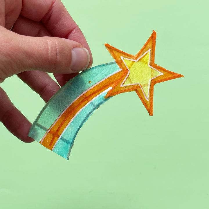 Shooting Star Ornament and Card