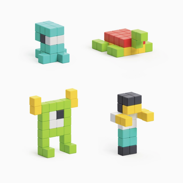 Magnetic Block Set - 100 Pieces