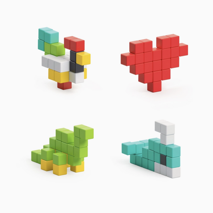 Magnetic Block Set - 100 Pieces