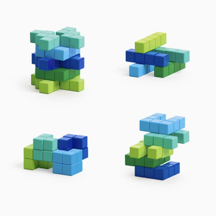 Magnetic Block Set - 60 Pieces