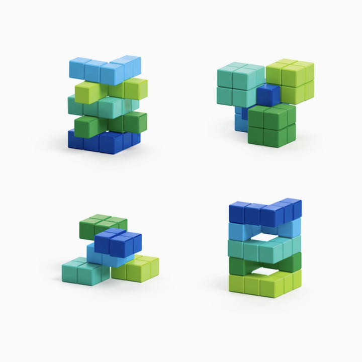 Magnetic Block Set - 60 Pieces