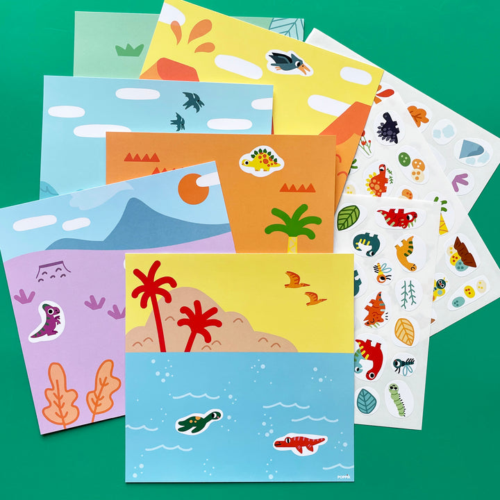 Little Dinosaurs Sticker Play Cards