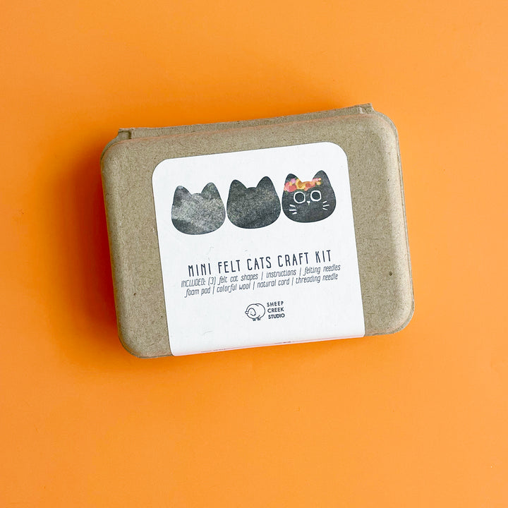 Mini Felt Cats Craft Kit
