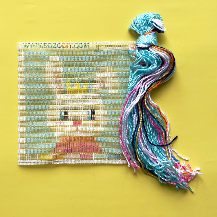 Rabbit King Needlepoint Kit