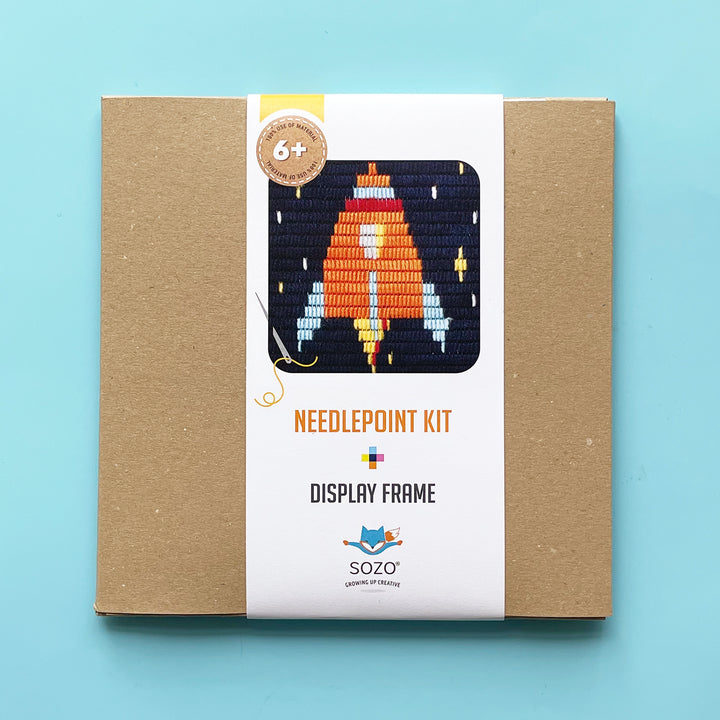 Rocket Ship Needlepoint Kit