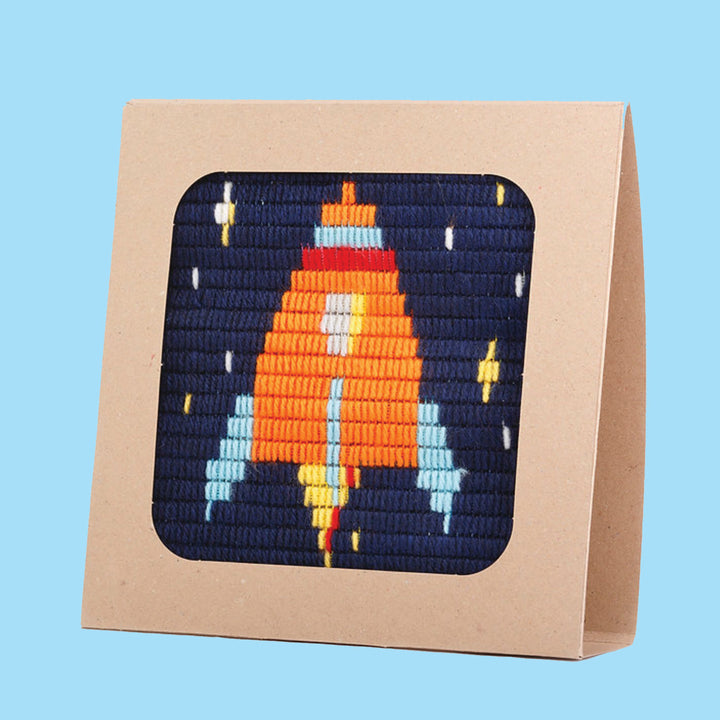 Rocket Ship Needlepoint Kit