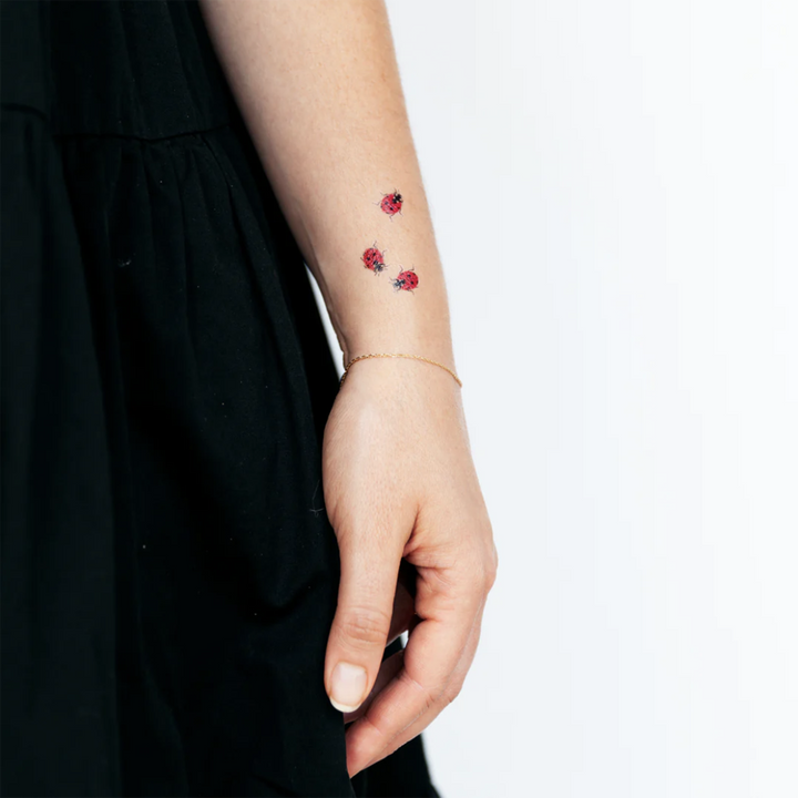 Ladybug Trio Tattoo