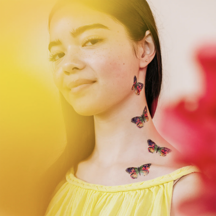 Rainbow Butterfly Tattoo