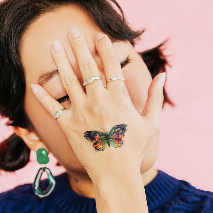 Rainbow Butterfly Tattoo