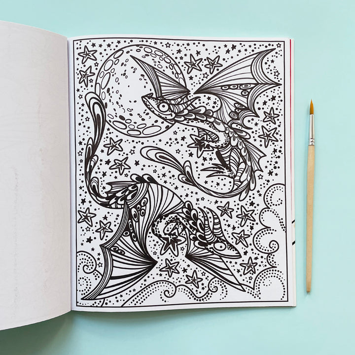 Dragons Magic Painting Book