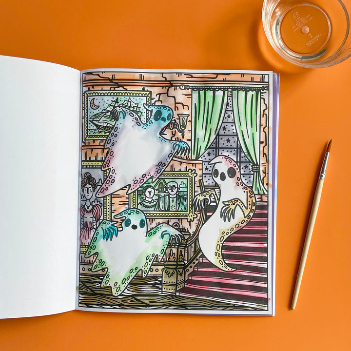 Halloween Magic Painting Book