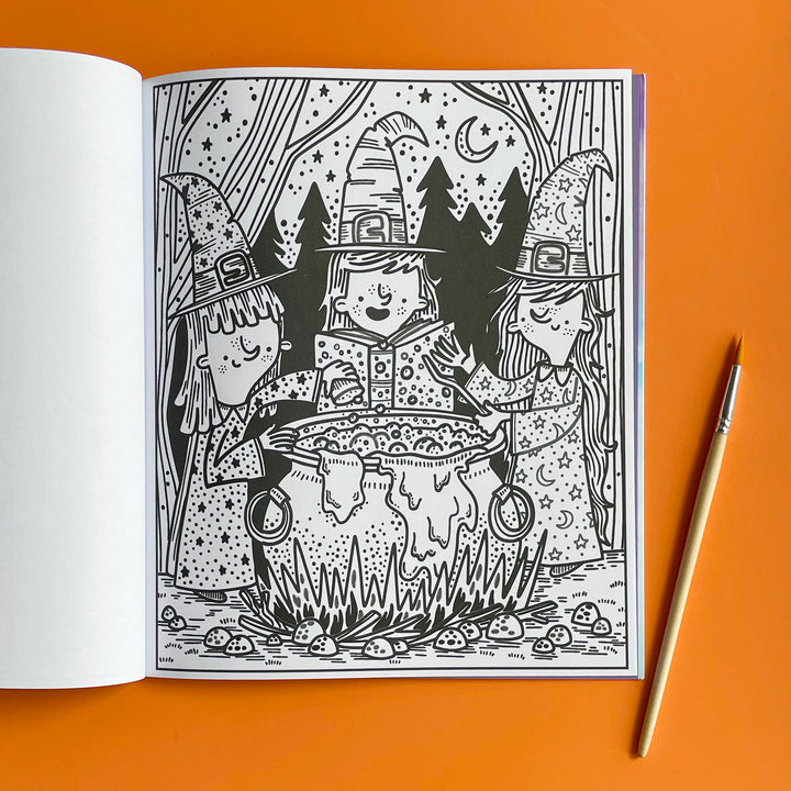 Halloween Magic Painting Book