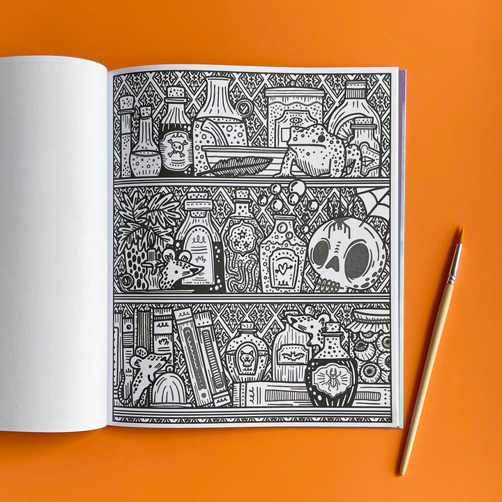 Halloween Magic Painting Book