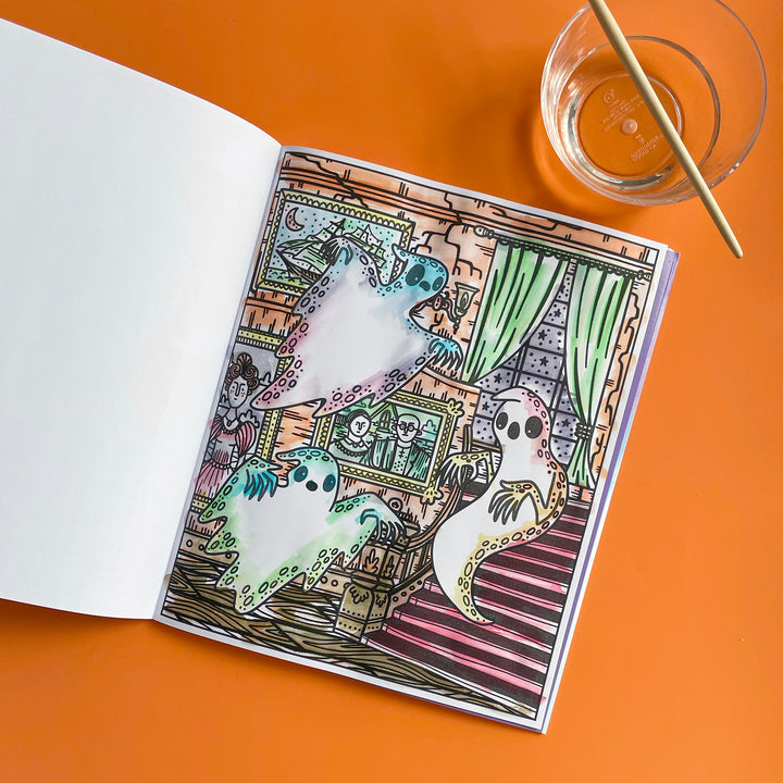 Halloween Magic Painting Book