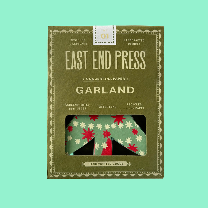 Christmas Tree Concertina Garland