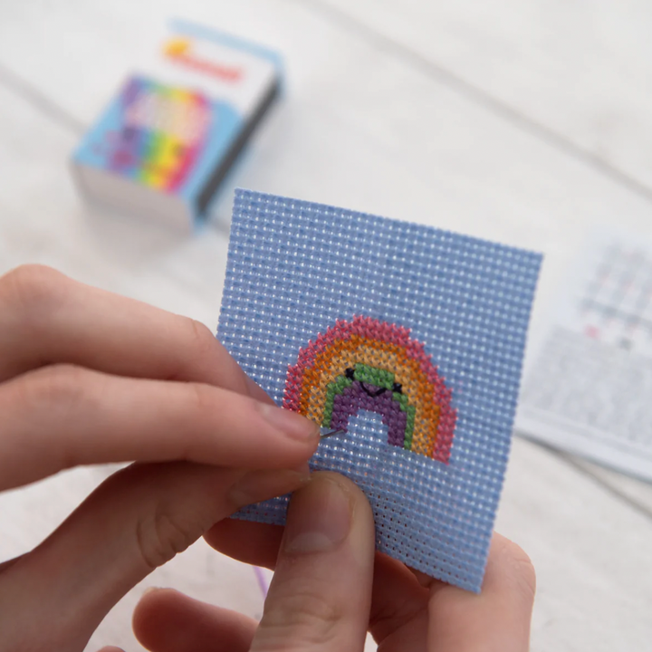 Rainbow Mini Cross Stitch Kit