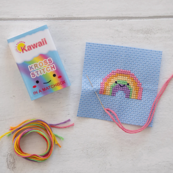 Rainbow Mini Cross Stitch Kit