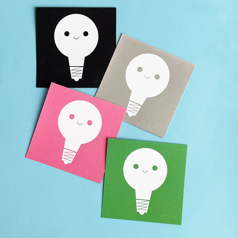 Glow-in-the-Dark Lightbulb Cards