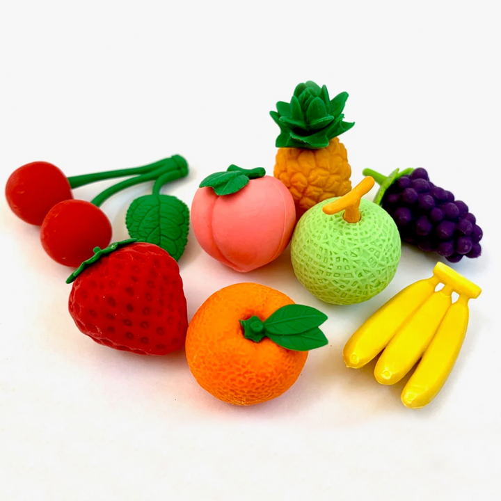 Fruit Puzzle Eraser Set