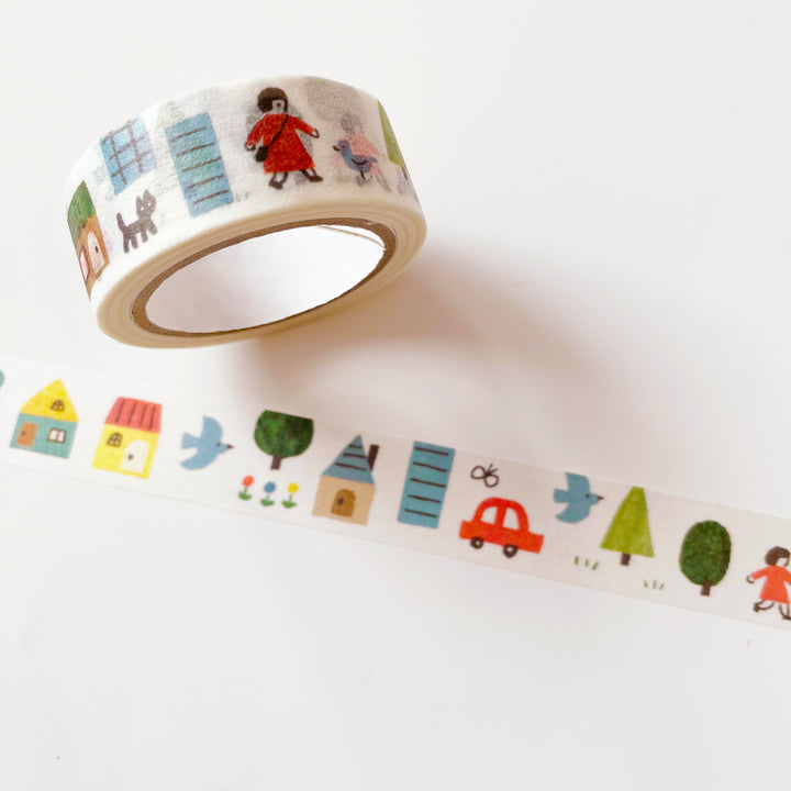Vintage-Style Illustrated Washi Tape