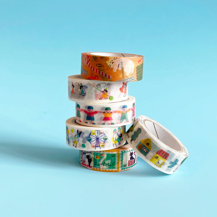 Vintage-Style Illustrated Washi Tape