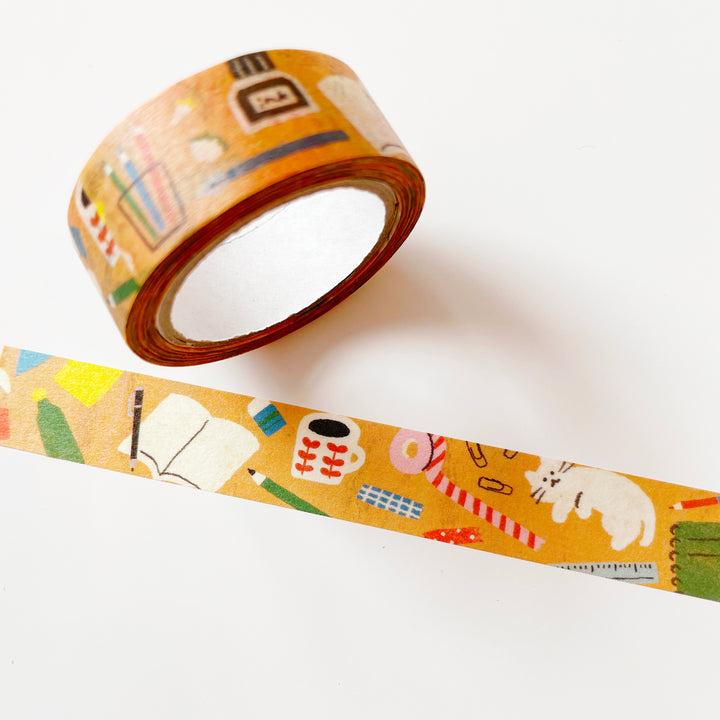 Vintage-Style Illustrated Washi Tape