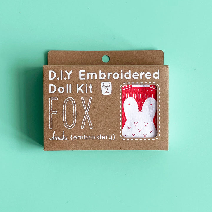 Fox Embroidery Kit