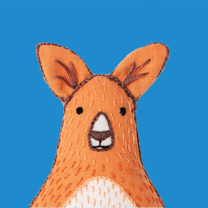 Kangaroo (and Joey) Embroidery Kit