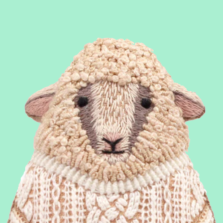 Sheep Embroidery Kit