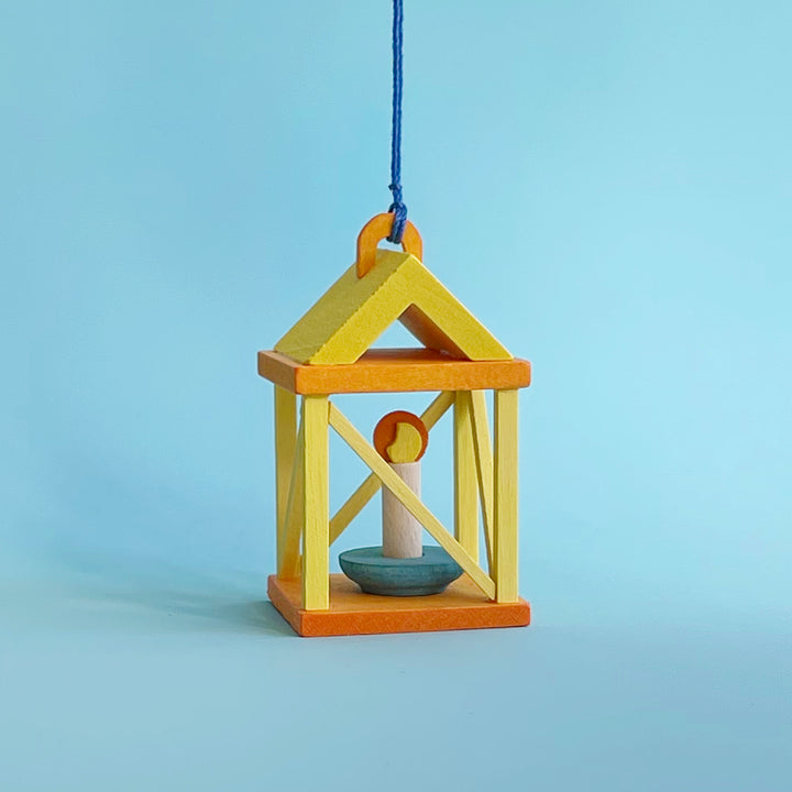 Wood Lantern Ornament