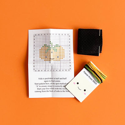 Pumpkin Mini Cross Stitch Kit