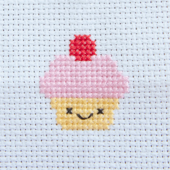 Cupcake Mini Cross Stitch Kit