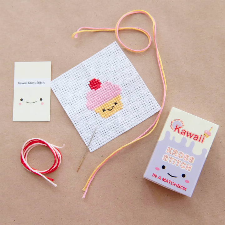 Cupcake Mini Cross Stitch Kit
