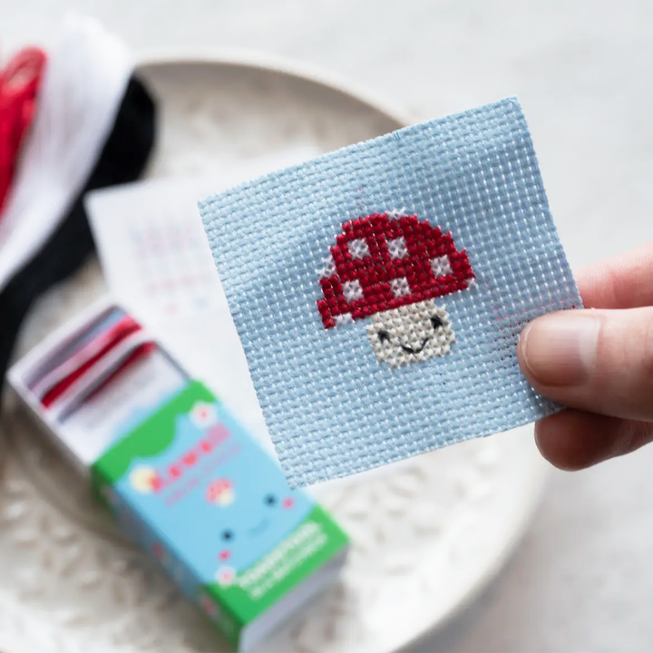 Toadstool Mini Cross Stitch Kit