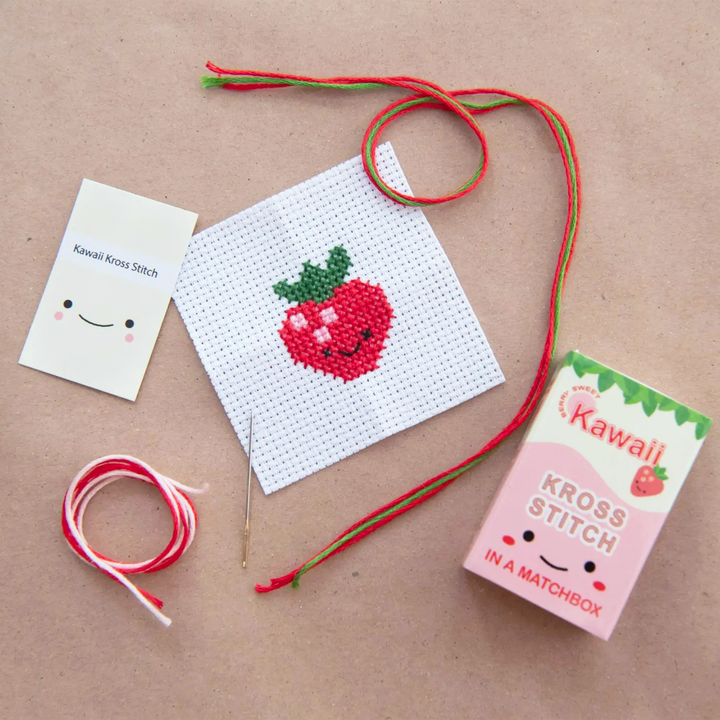 Strawberry Mini Cross Stitch Kit