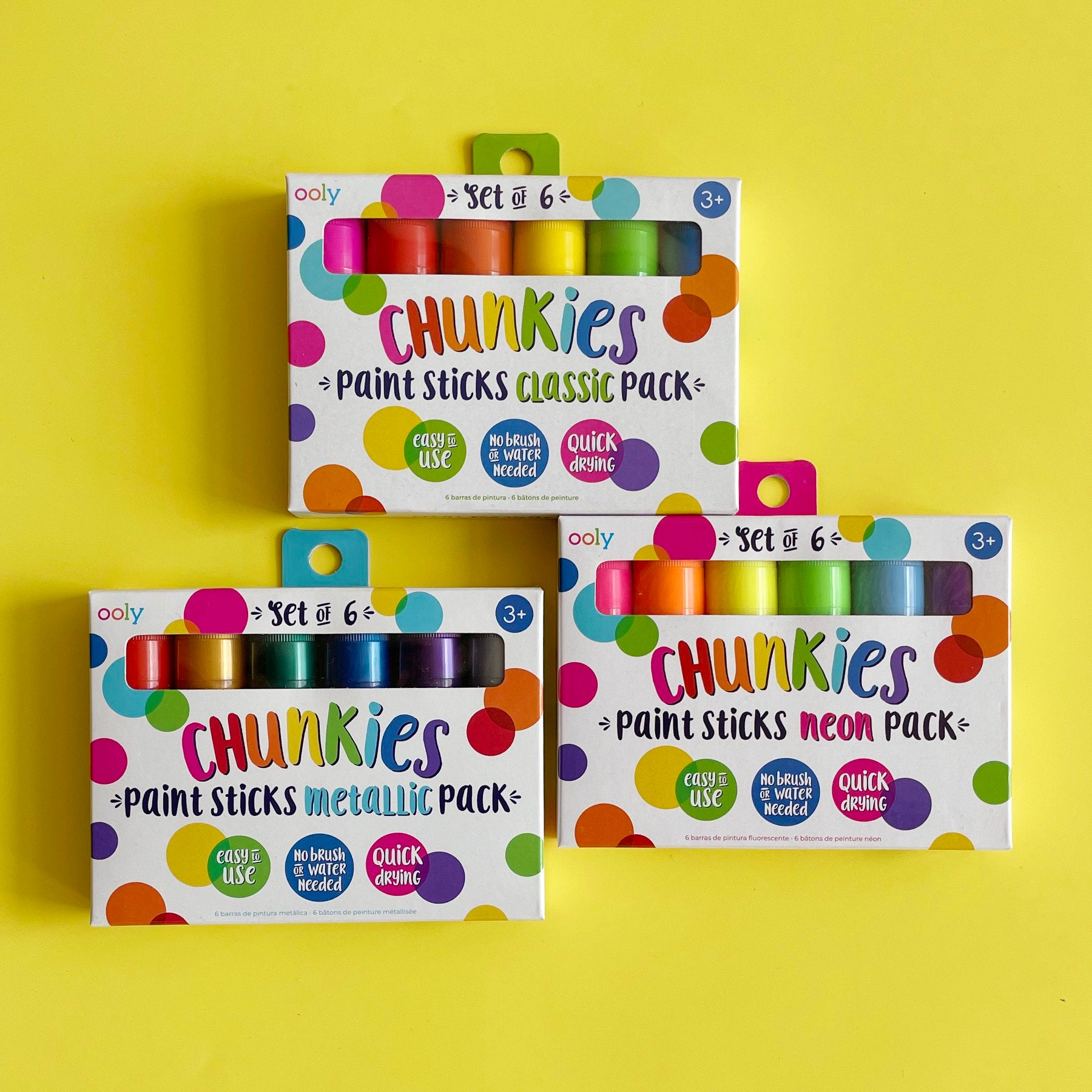Ooly Chunkies Paint Sticks - Set of 12