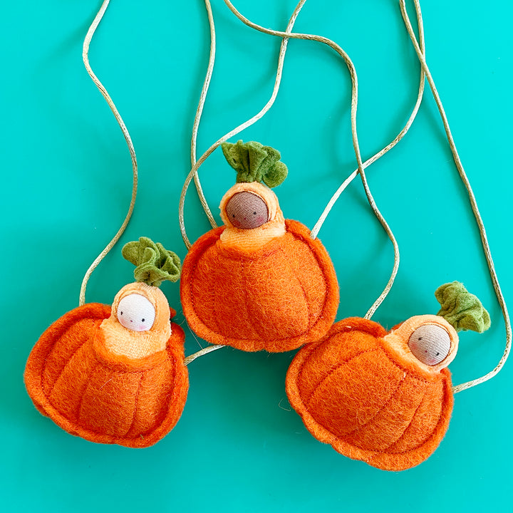 Baby in a Pumpkin Necklace