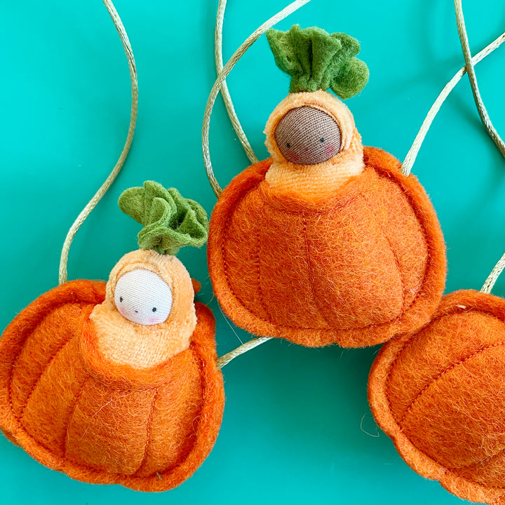 Baby in a Pumpkin Necklace