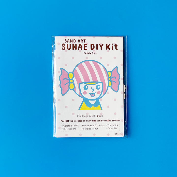 Sunae Sand Art kit on a blue background