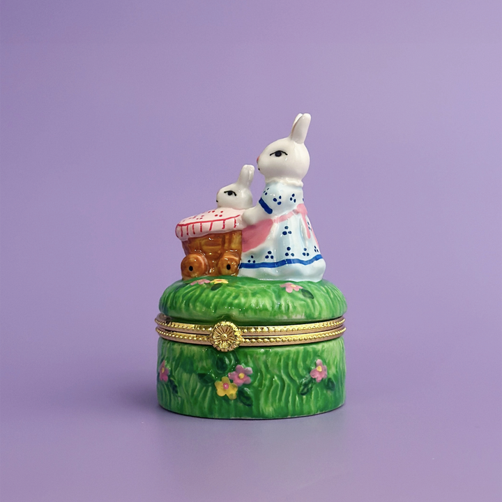 Bunny Picnic Trinket Box