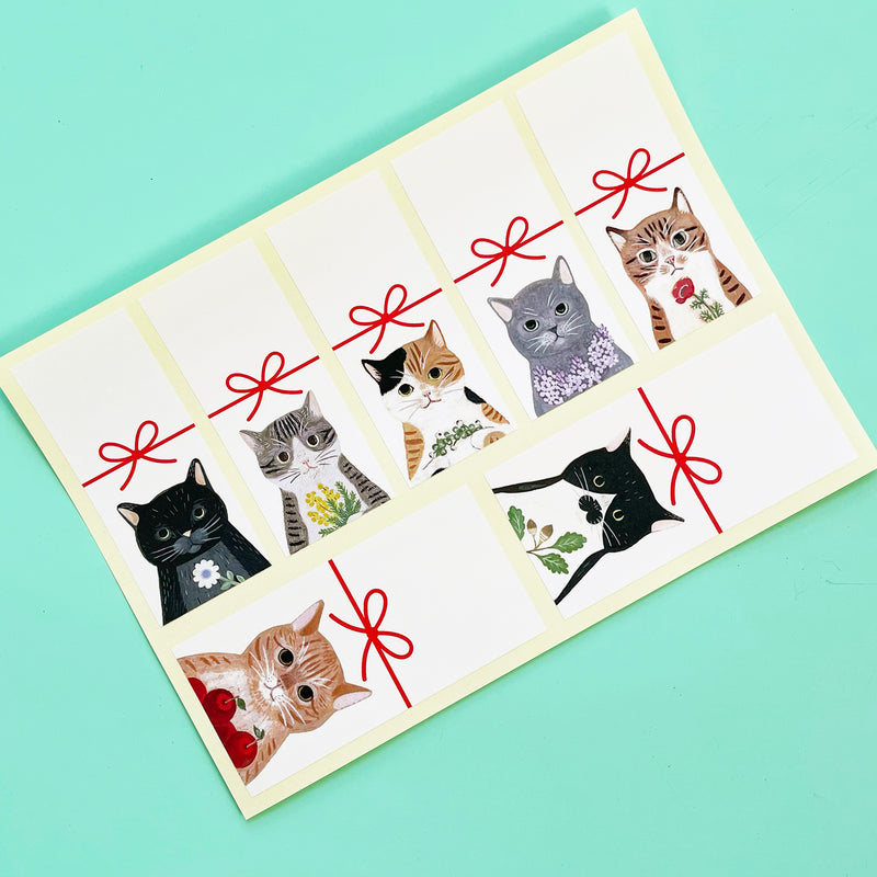cat-gift-tag-stickers-fair-play-projects for Free Printable Cat Gift Tags Cat Gift Tag Stickers – Fair Play Projects for Free Printable Cat Gift Tags