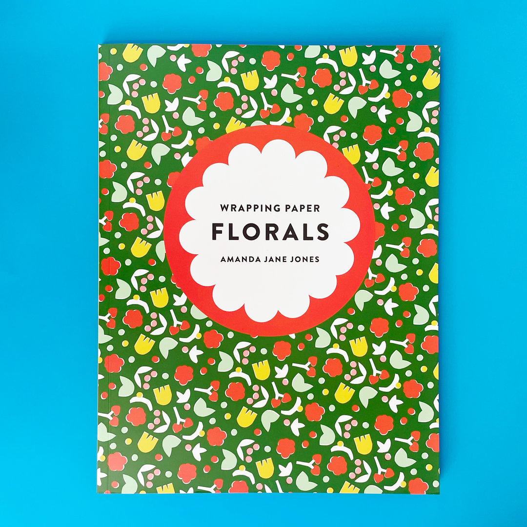 Florals Wrapping Paper Book