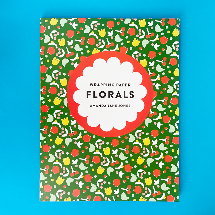 Florals Wrapping Paper Book