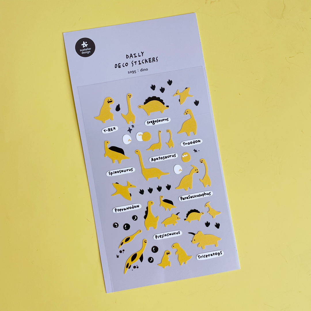 Simple Dinosaur Sticker Sheet